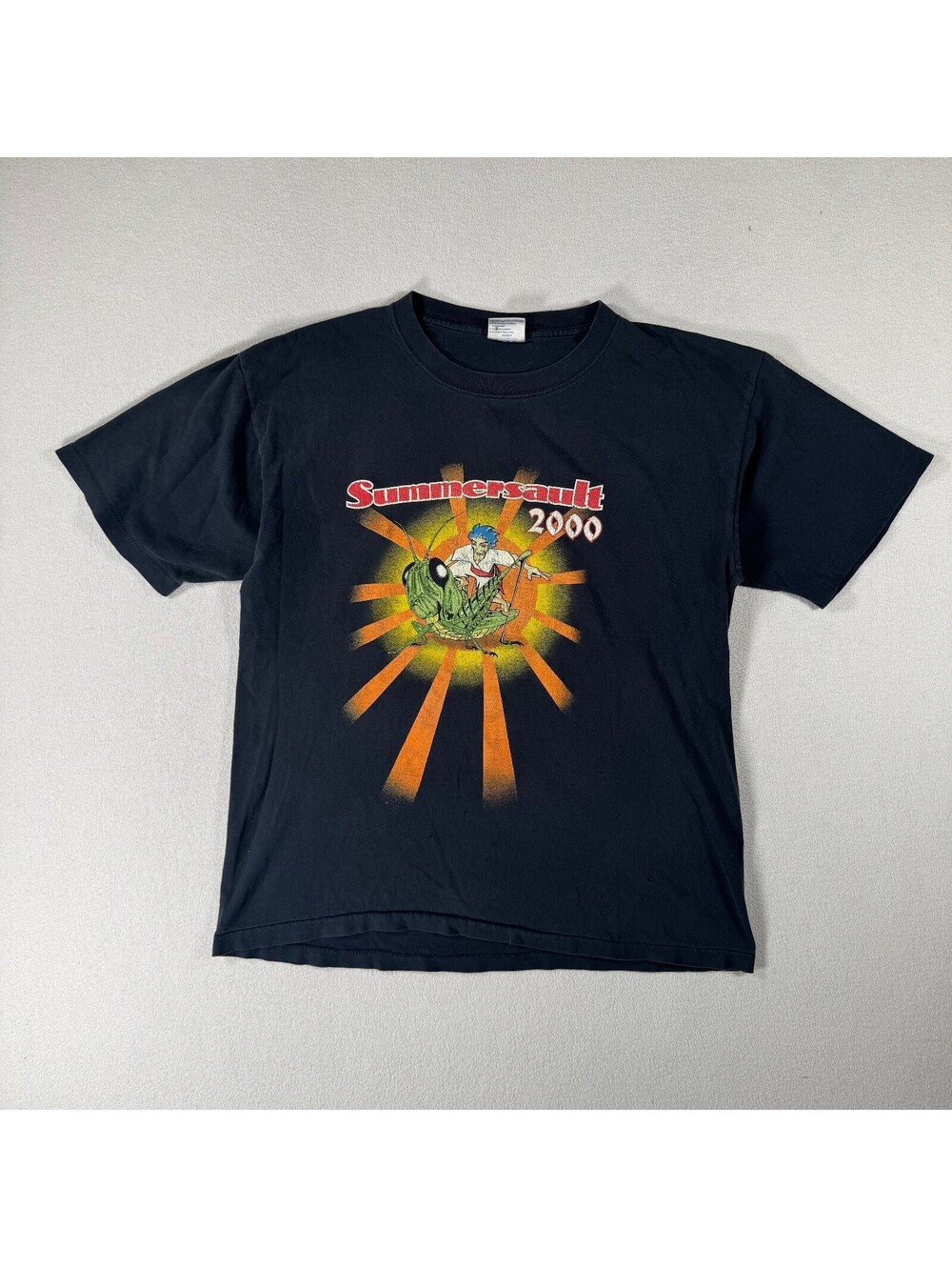 Vintage Summersault Festival Smashing Pumpkins 2000 Black T-Shirt Cotton